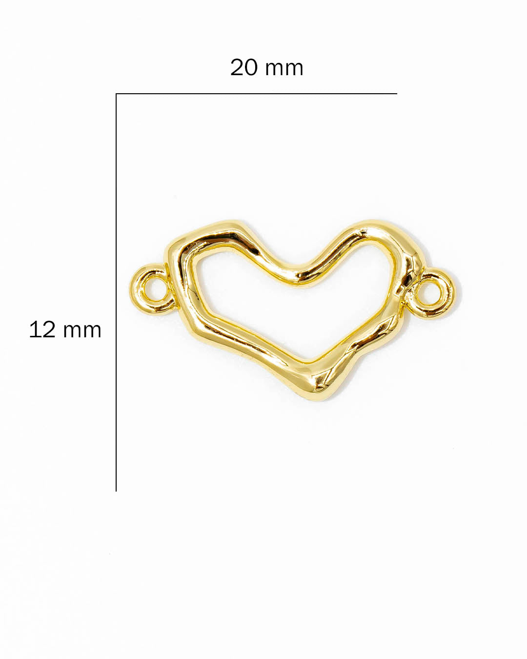 Dije corazón doble argolla