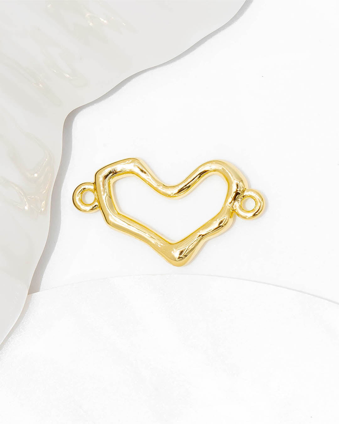 Dije corazón doble argolla