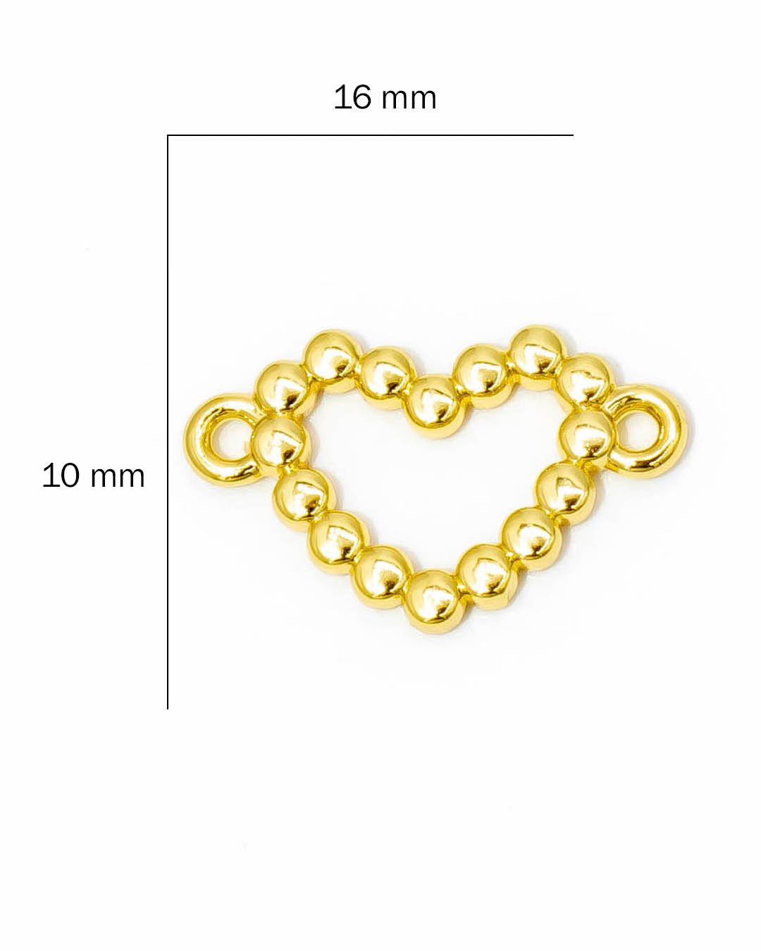 Dije pulsera corazón