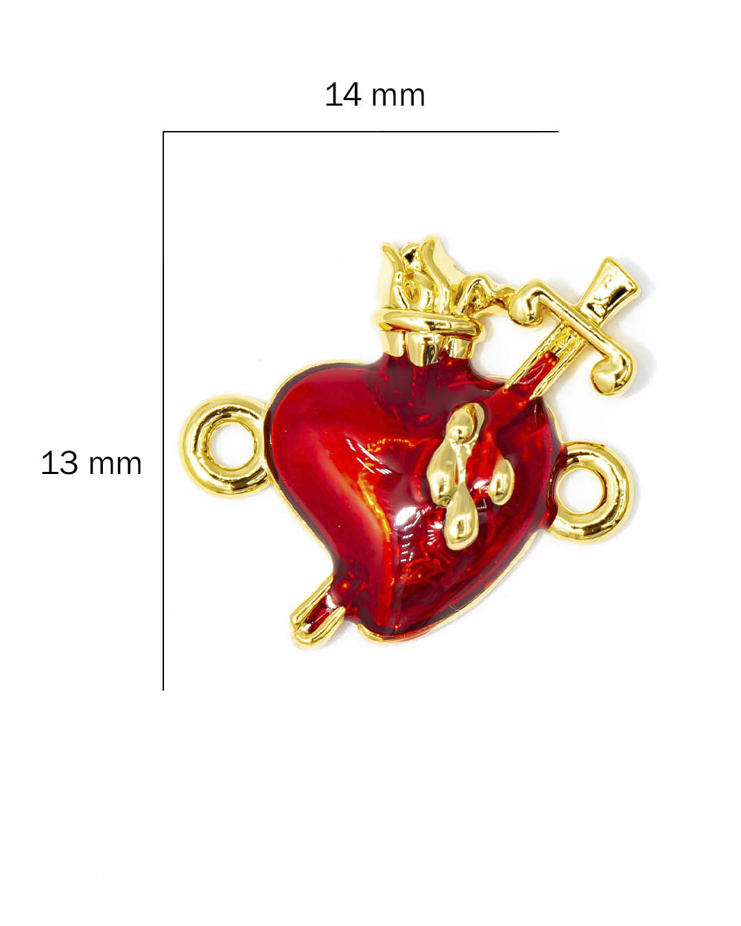 Dije pulsera corazón