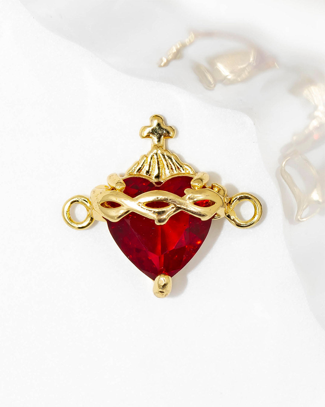 Dije corazón rojo