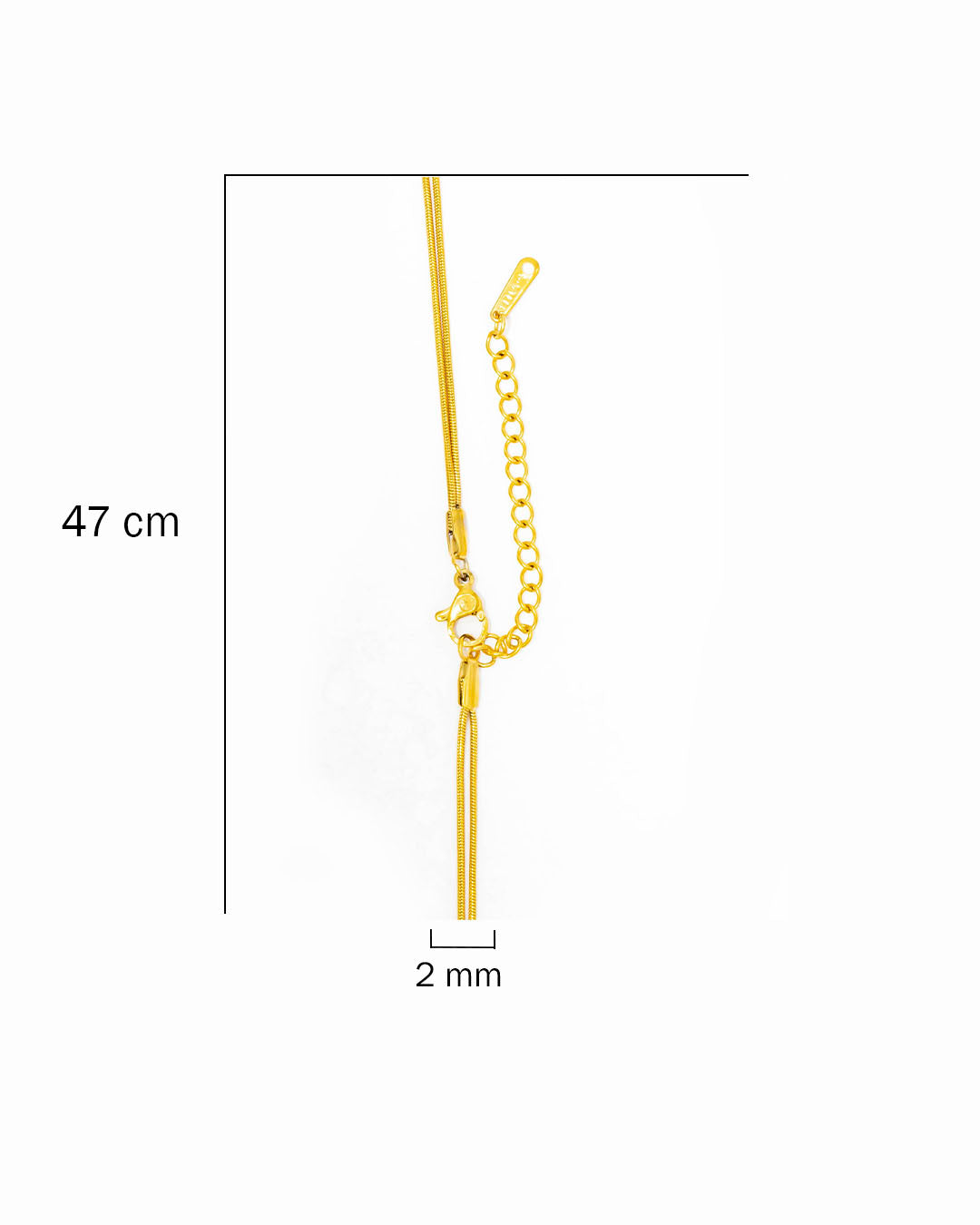 Cadena doble con perla