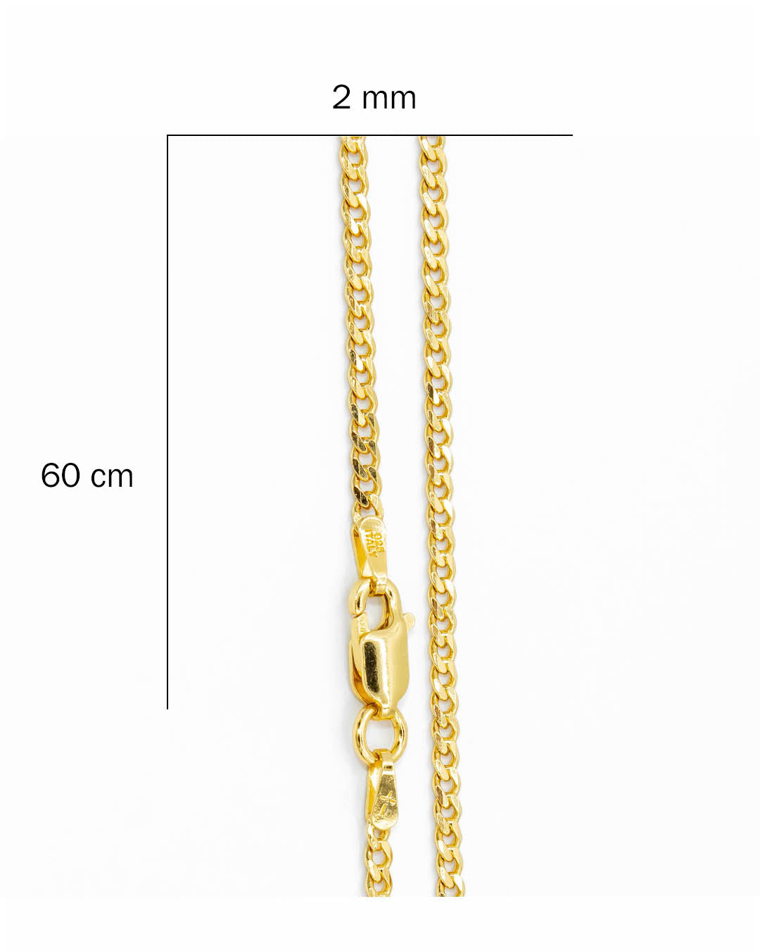 Oro laminado cadena cubana