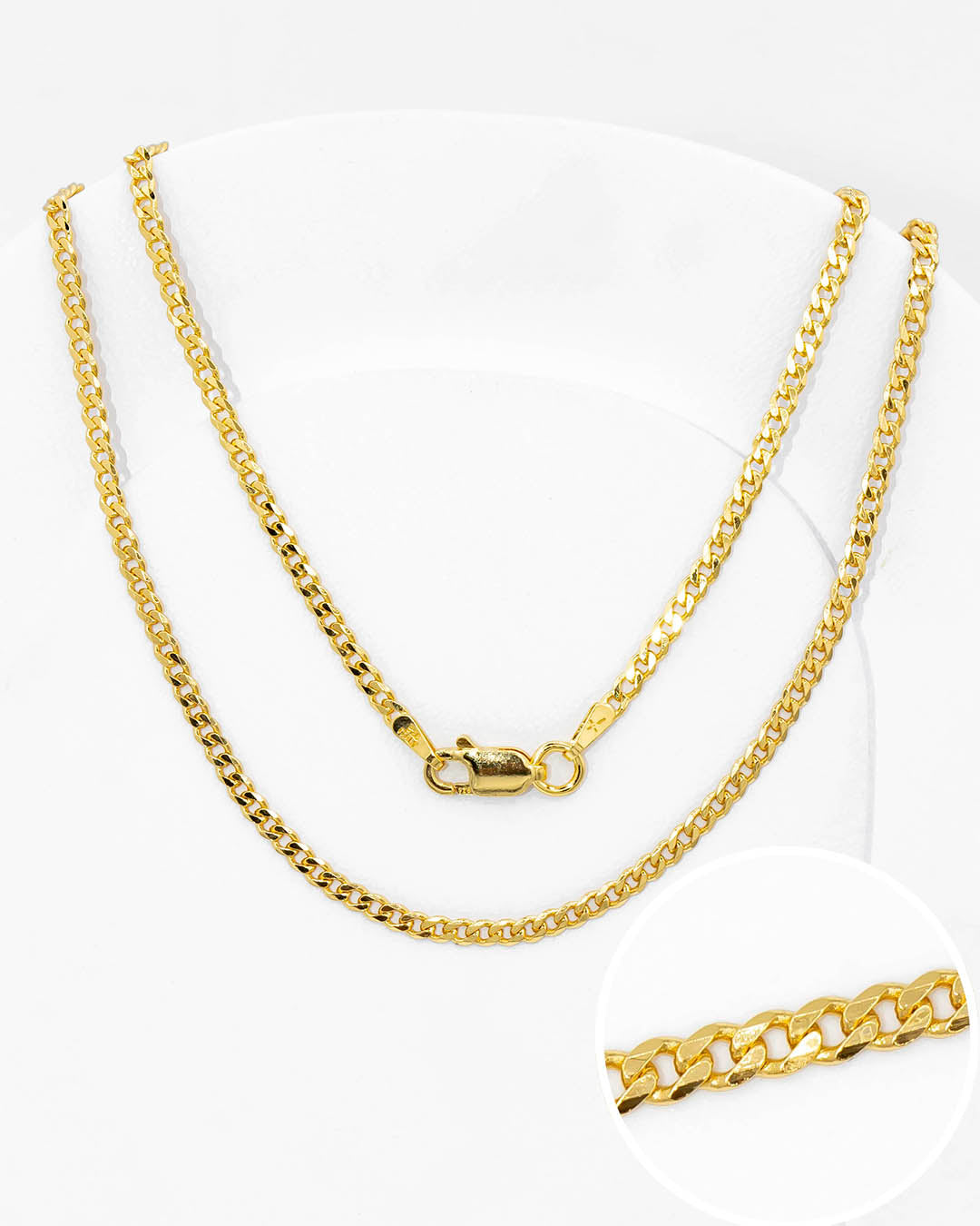 Oro laminado cadena cubana