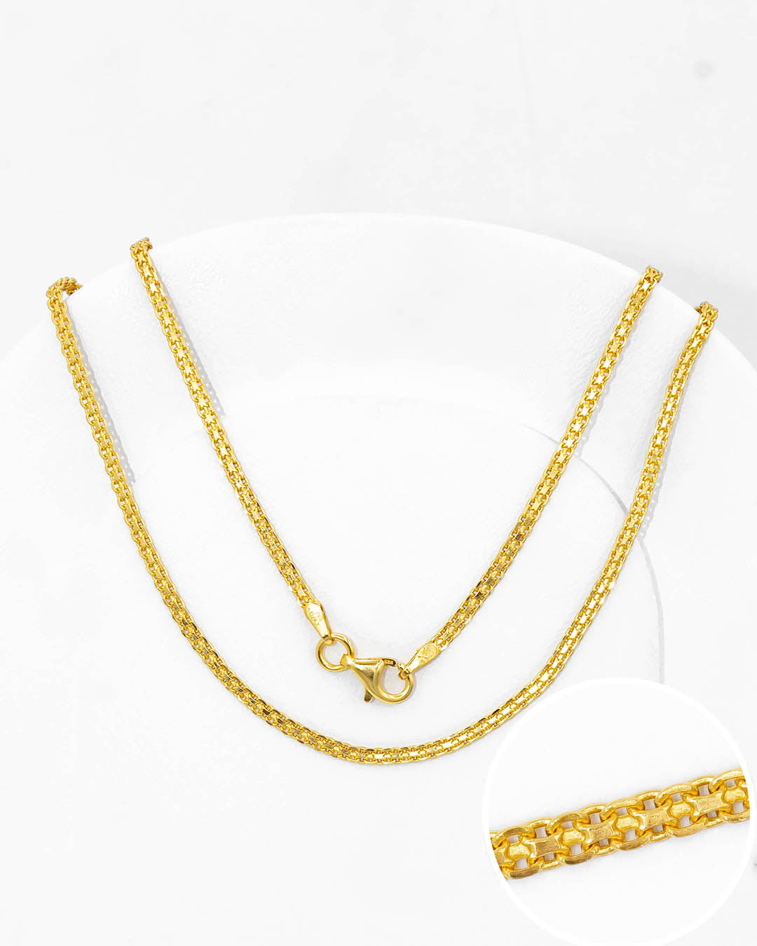 Oro laminado cadena chinesca