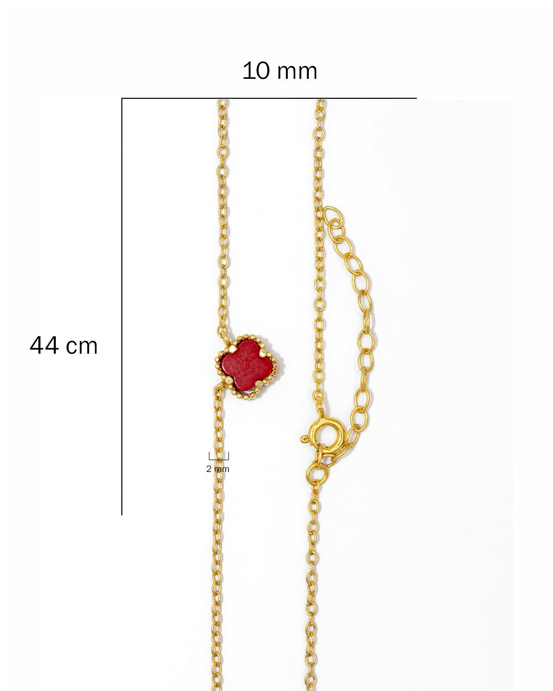 Oro Laminado cadena trébol