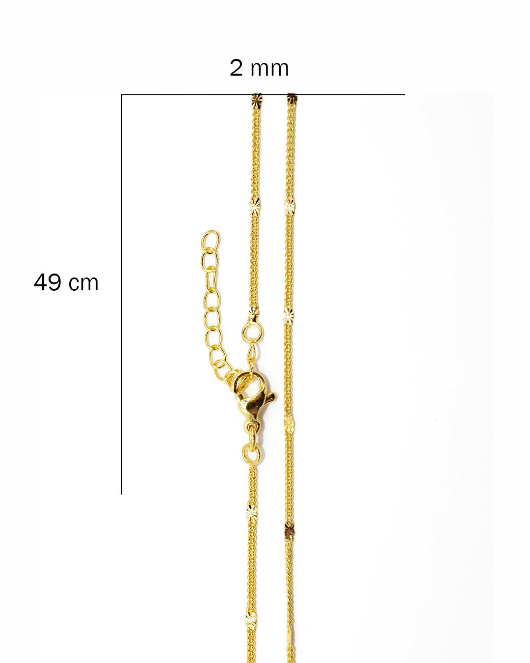 Cadena cubana mini placa