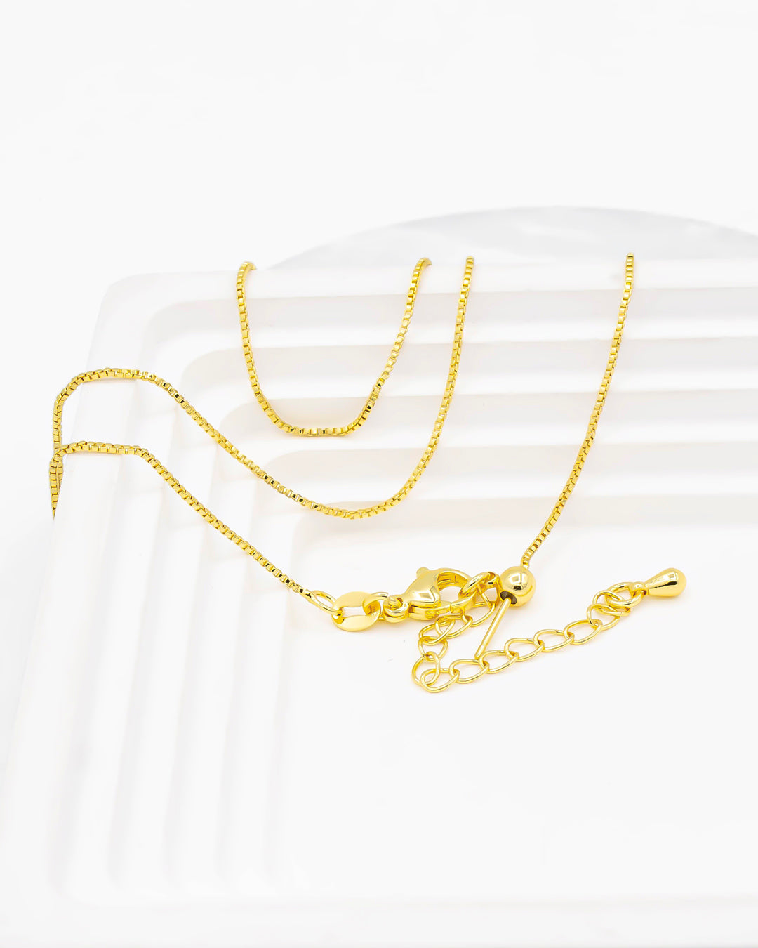 Cadena lisa alfiler con extensión