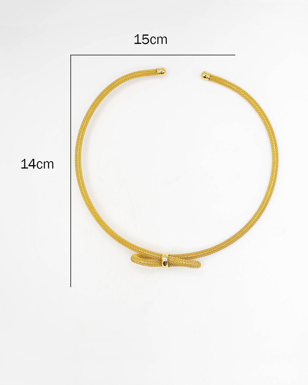 Aro gargantilla con moño