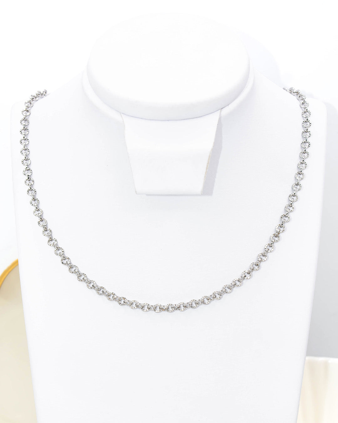 Cadena aros tallados