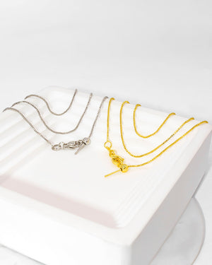 Cadena lisa de alfiler