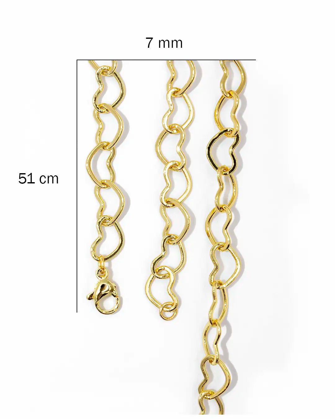 Cadena corazón mediana