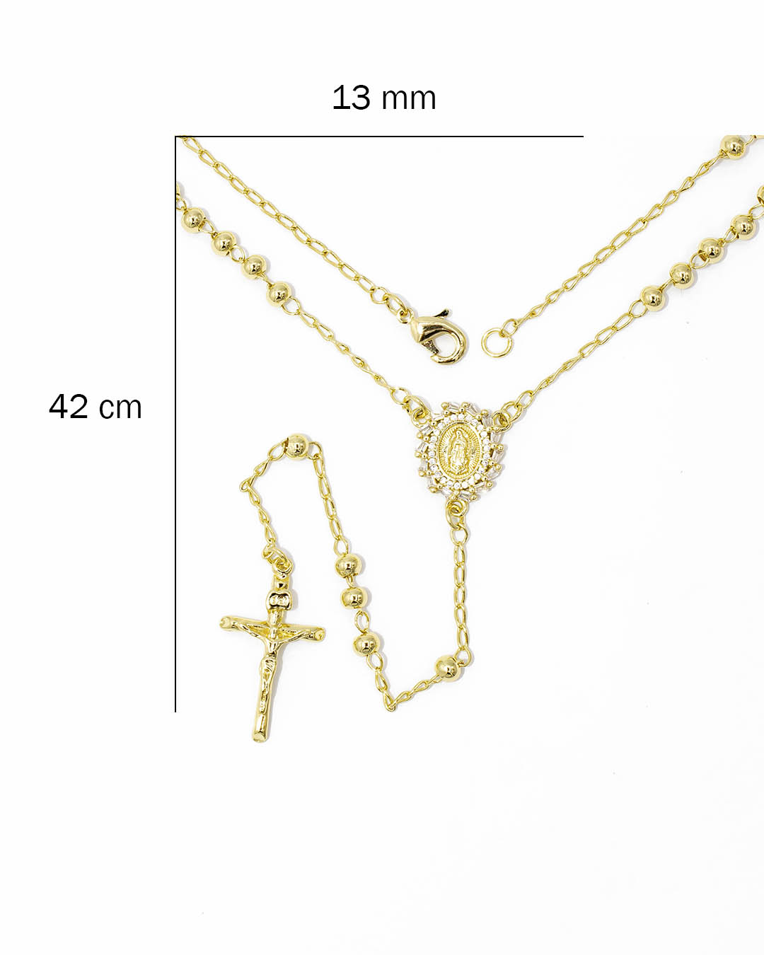 Cadena camándula virgen Guadalupe