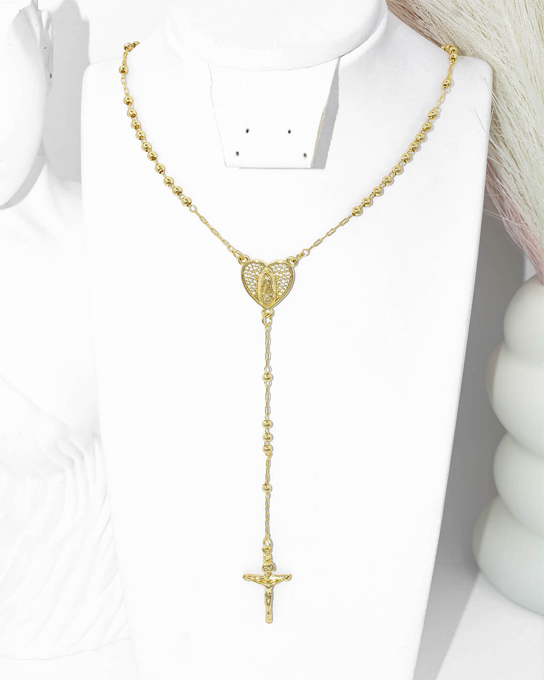 Camándula corazón virgen Guadalupe