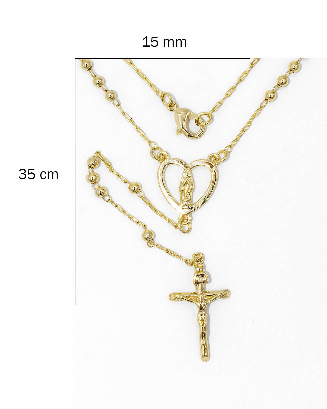 Camándula Virgen corazón