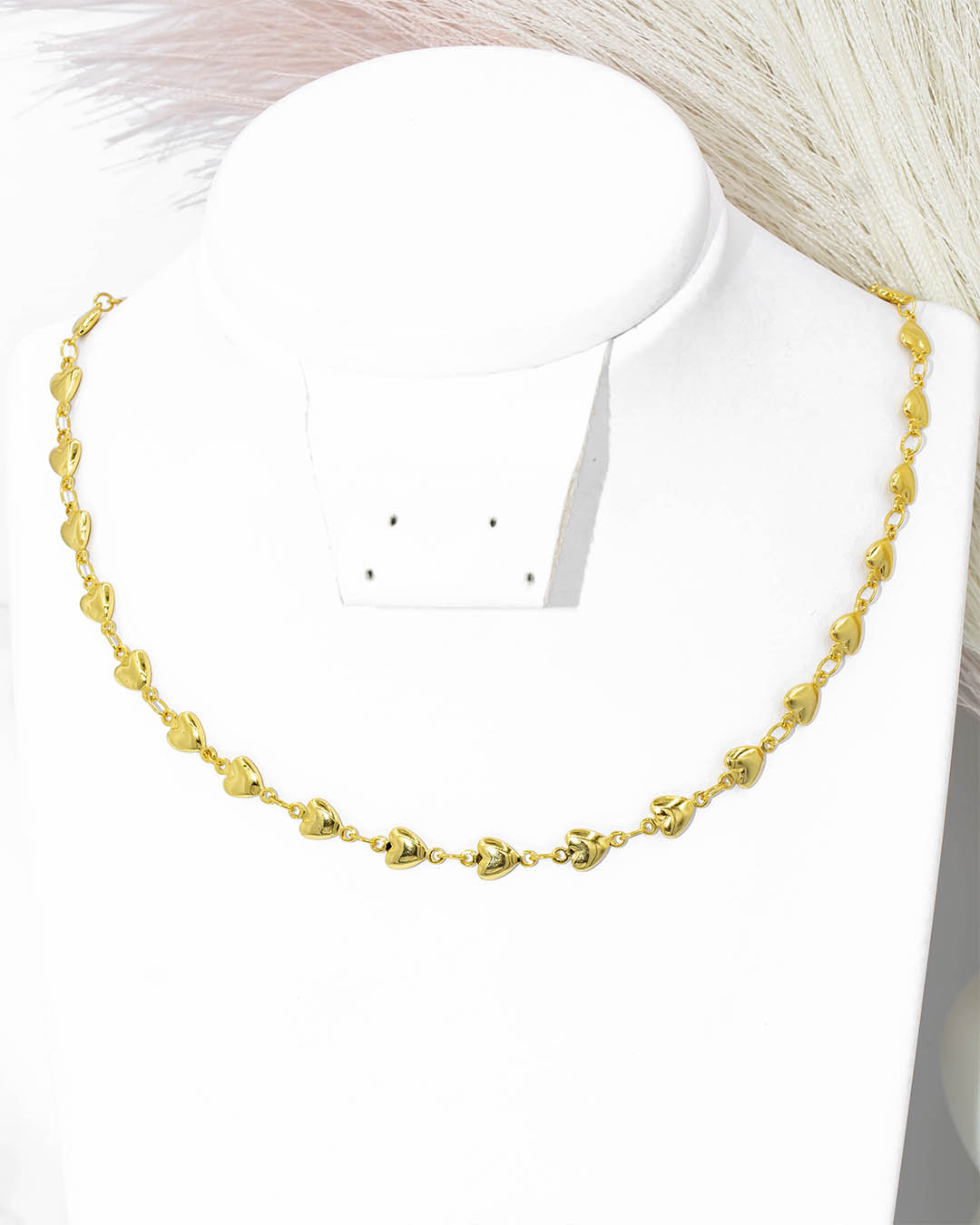 Cadena corazón seguido