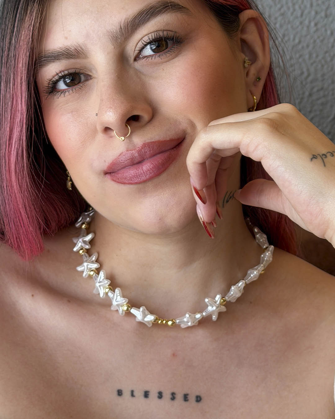 Cadena estrella de mar balín