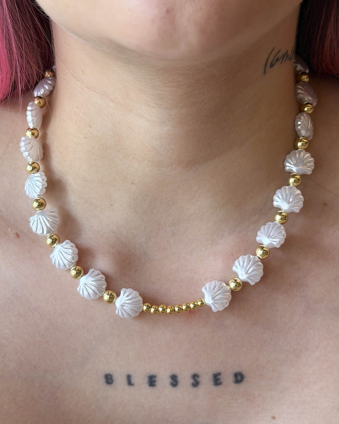 Cadena concha balín