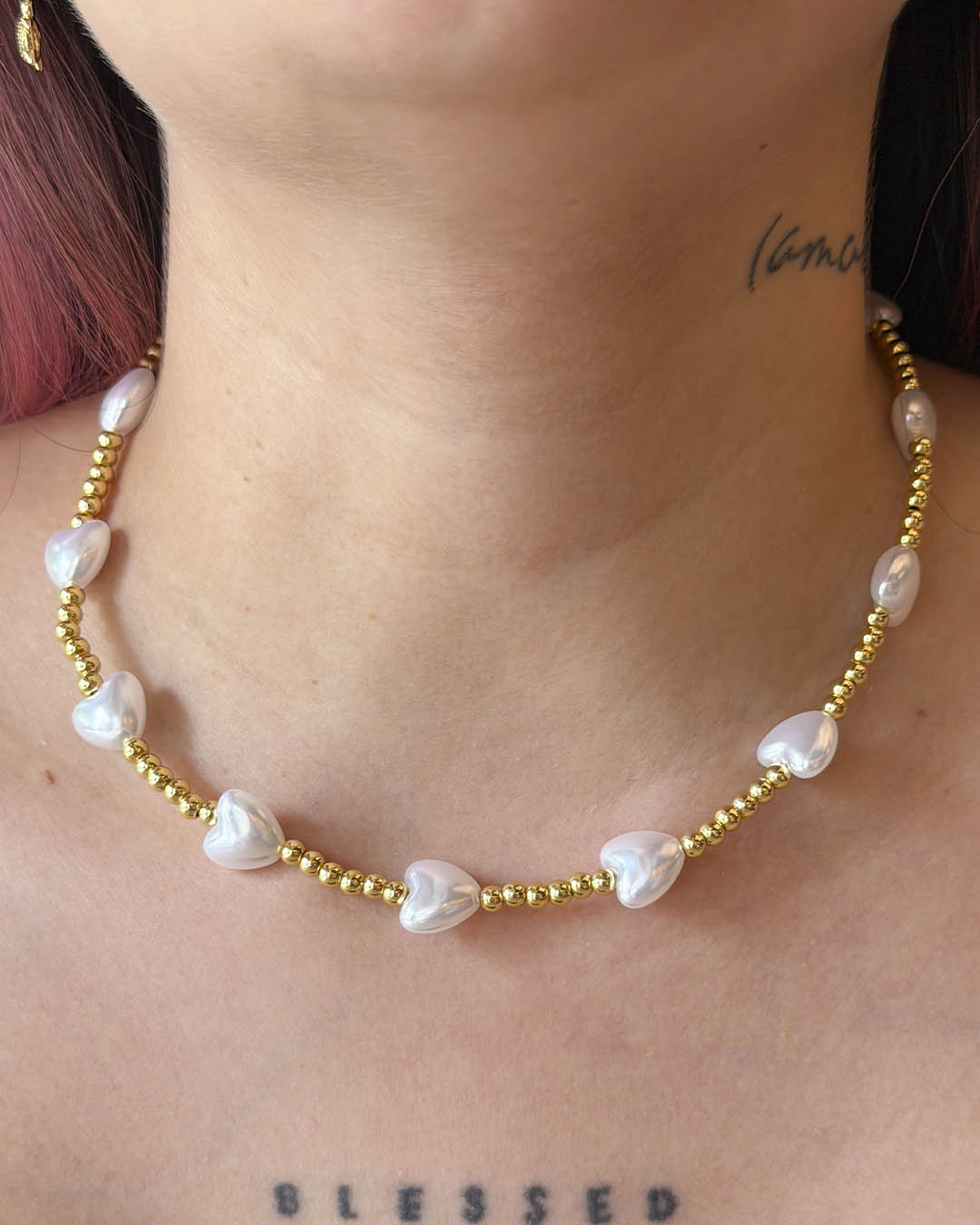 Cadena corazón balín