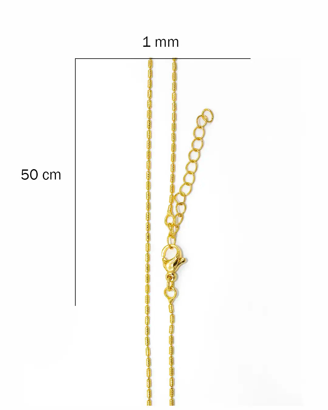 Cadena palito grabado