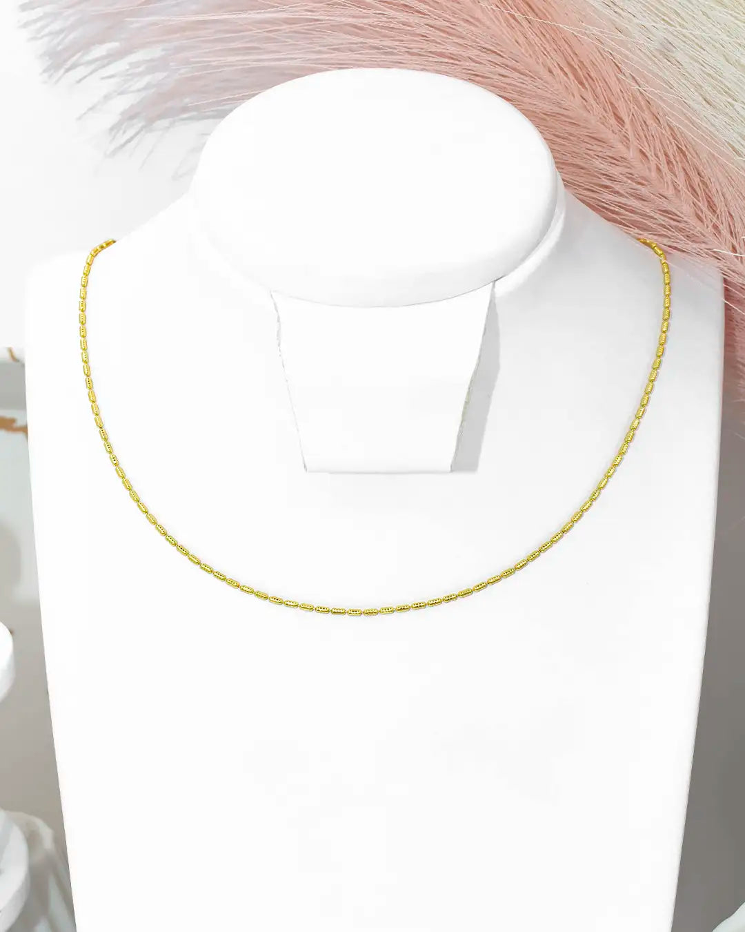 Cadena palito grabado