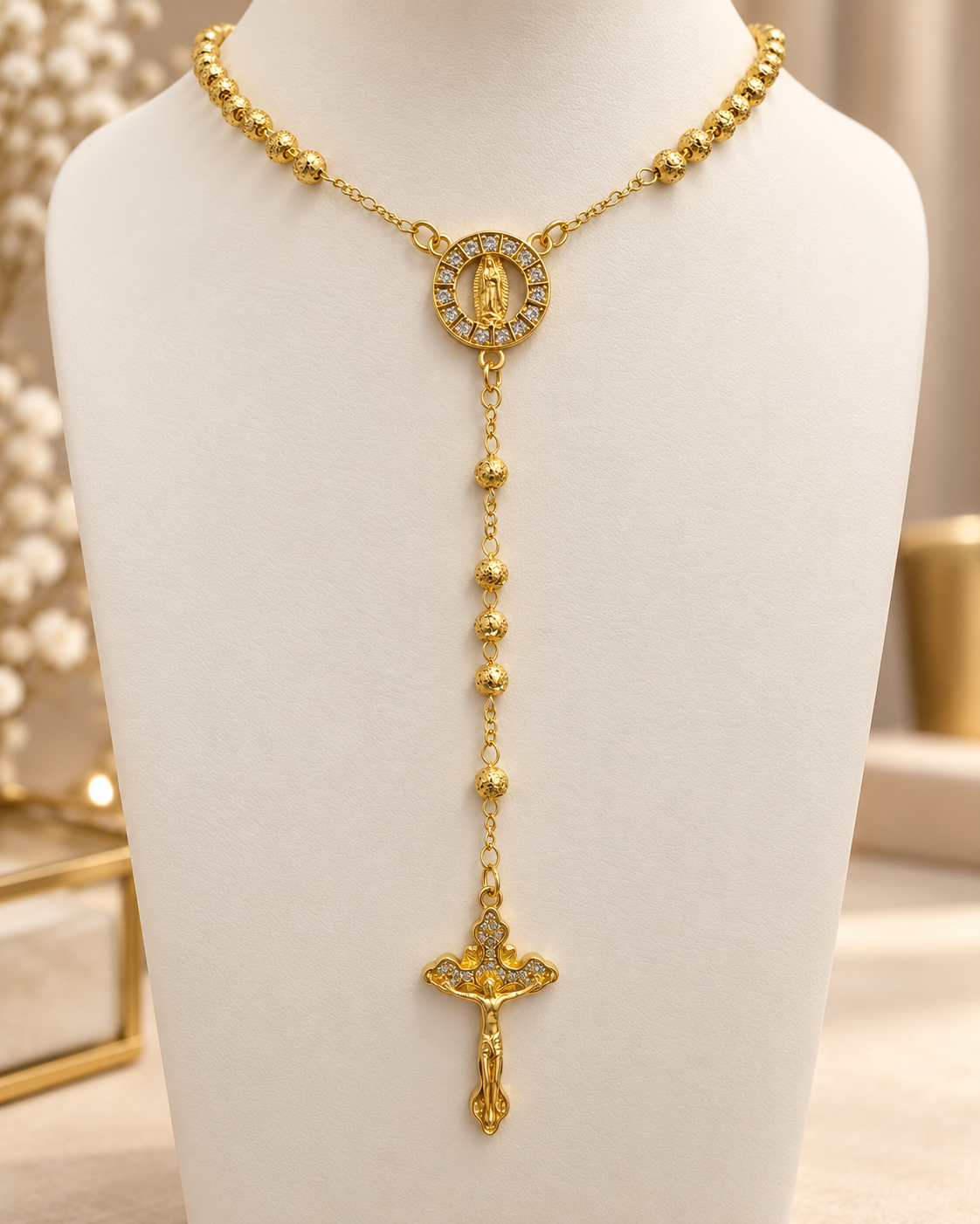 Cadena camándula Virgen Guadalupe