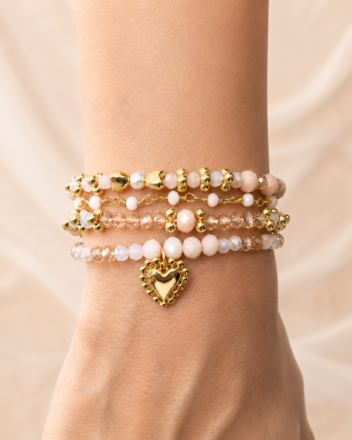 VALGATA pulsera x4 corazón