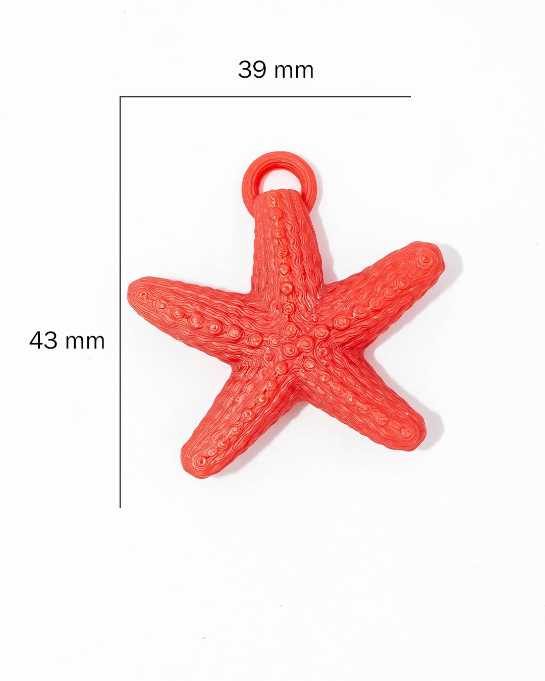 Dije estrella de mar roja