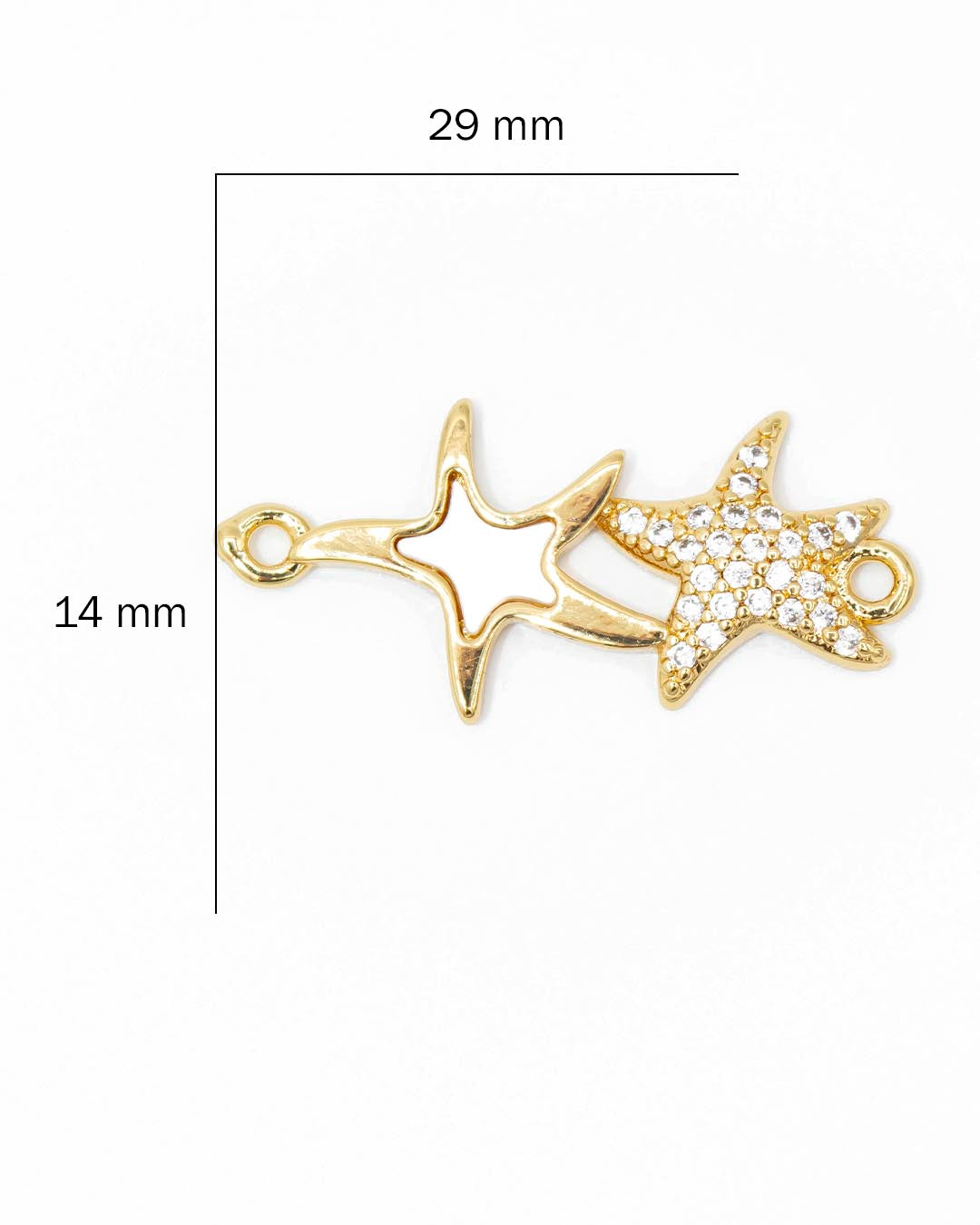 Dije pulsera estrella de mar doble