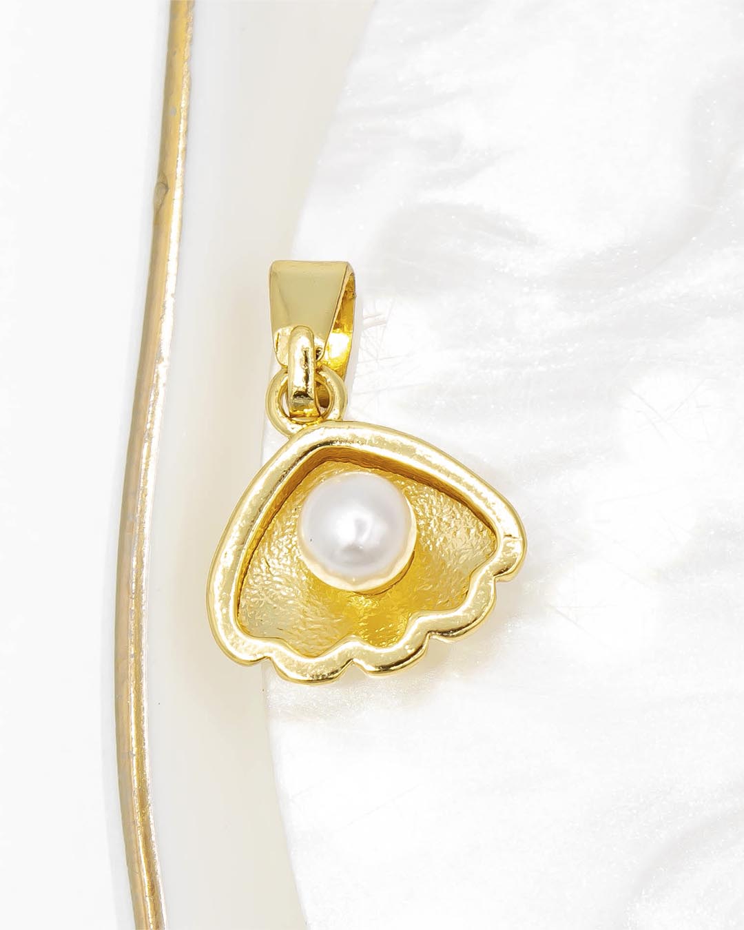 Dije concha mini perla