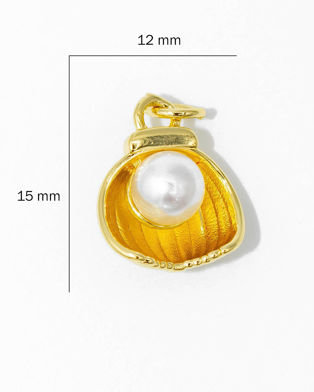 Dije concha perla grande