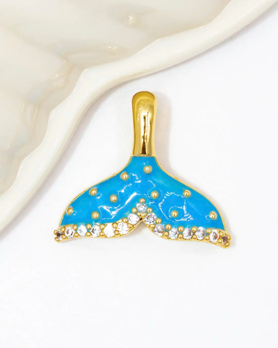 Dije cola de sirena azul