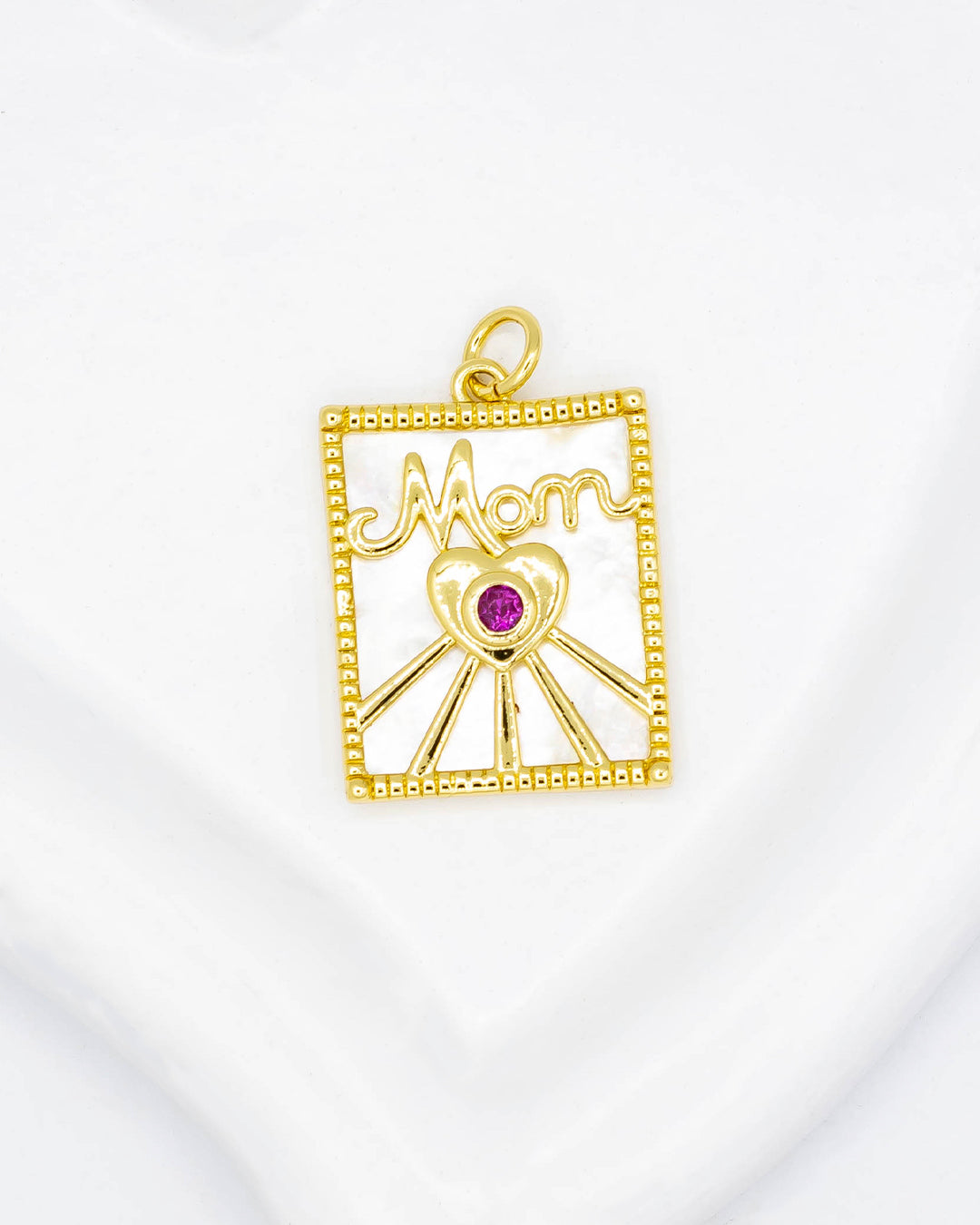 Dije cuadrado mamá nácar