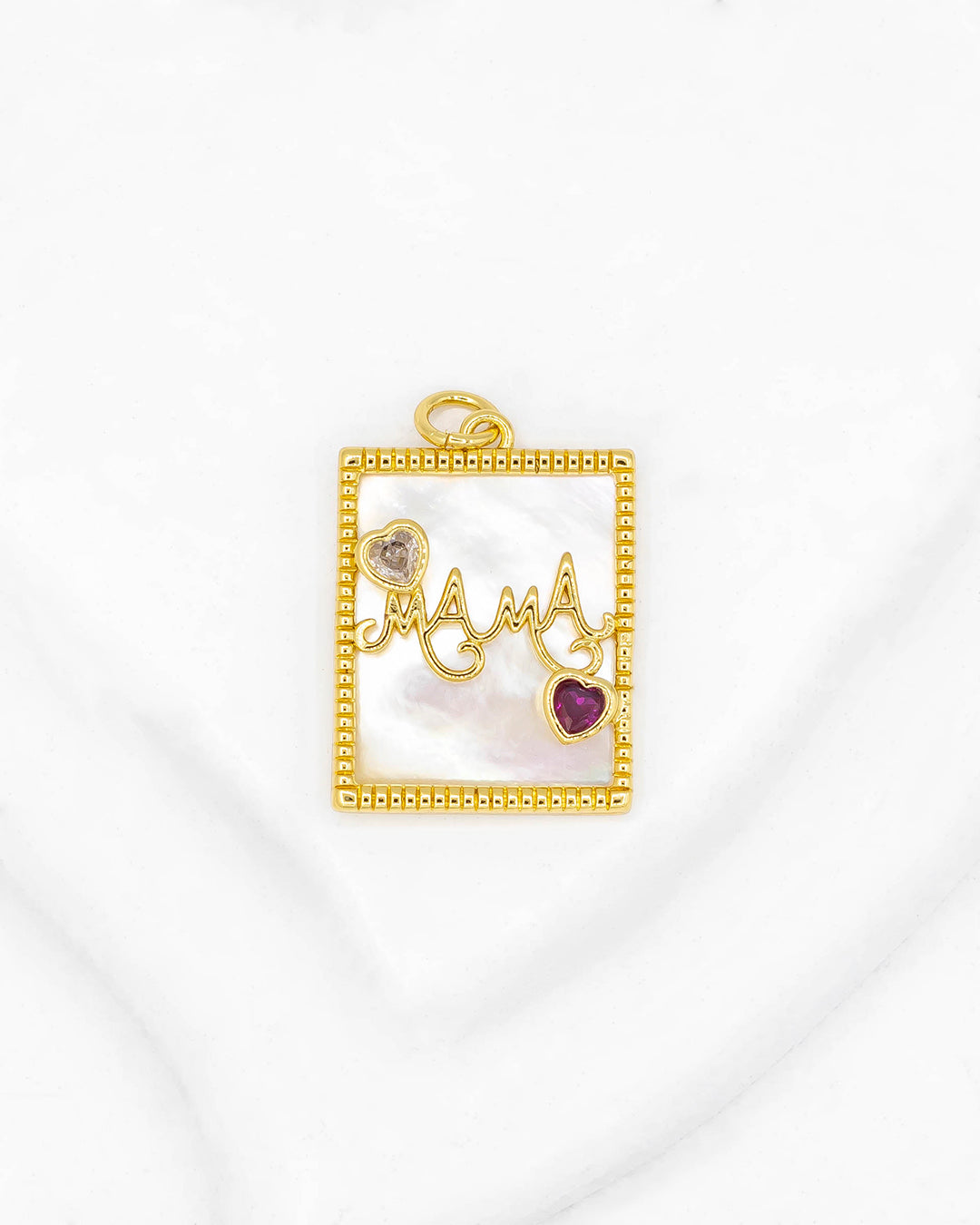 Dije cuadrado mamá nácar