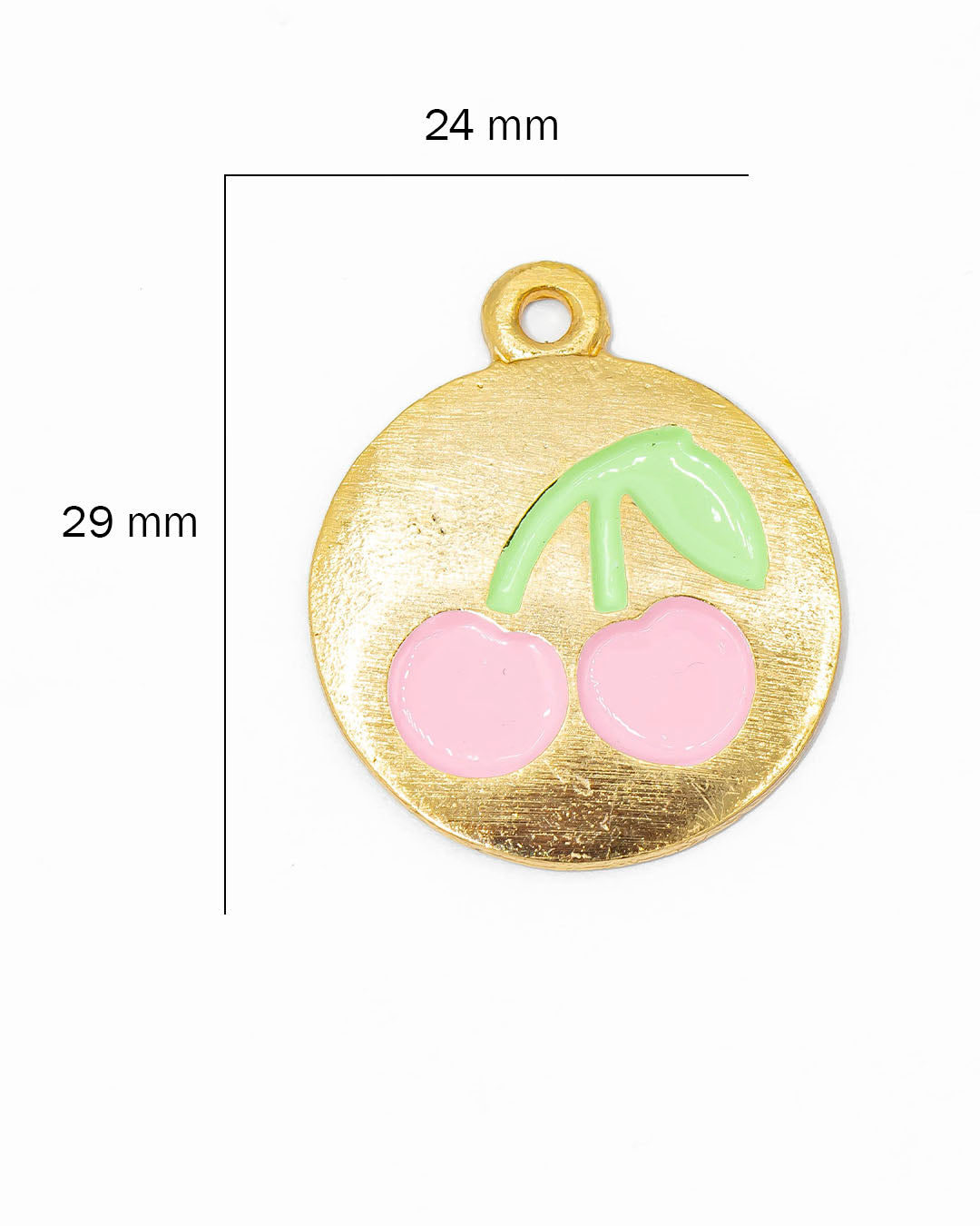 Dije moneda cerezas