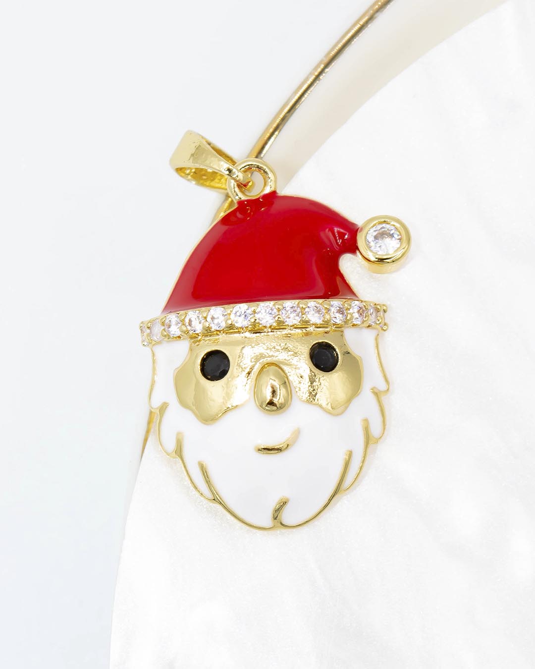 Dije navideño rostro santa