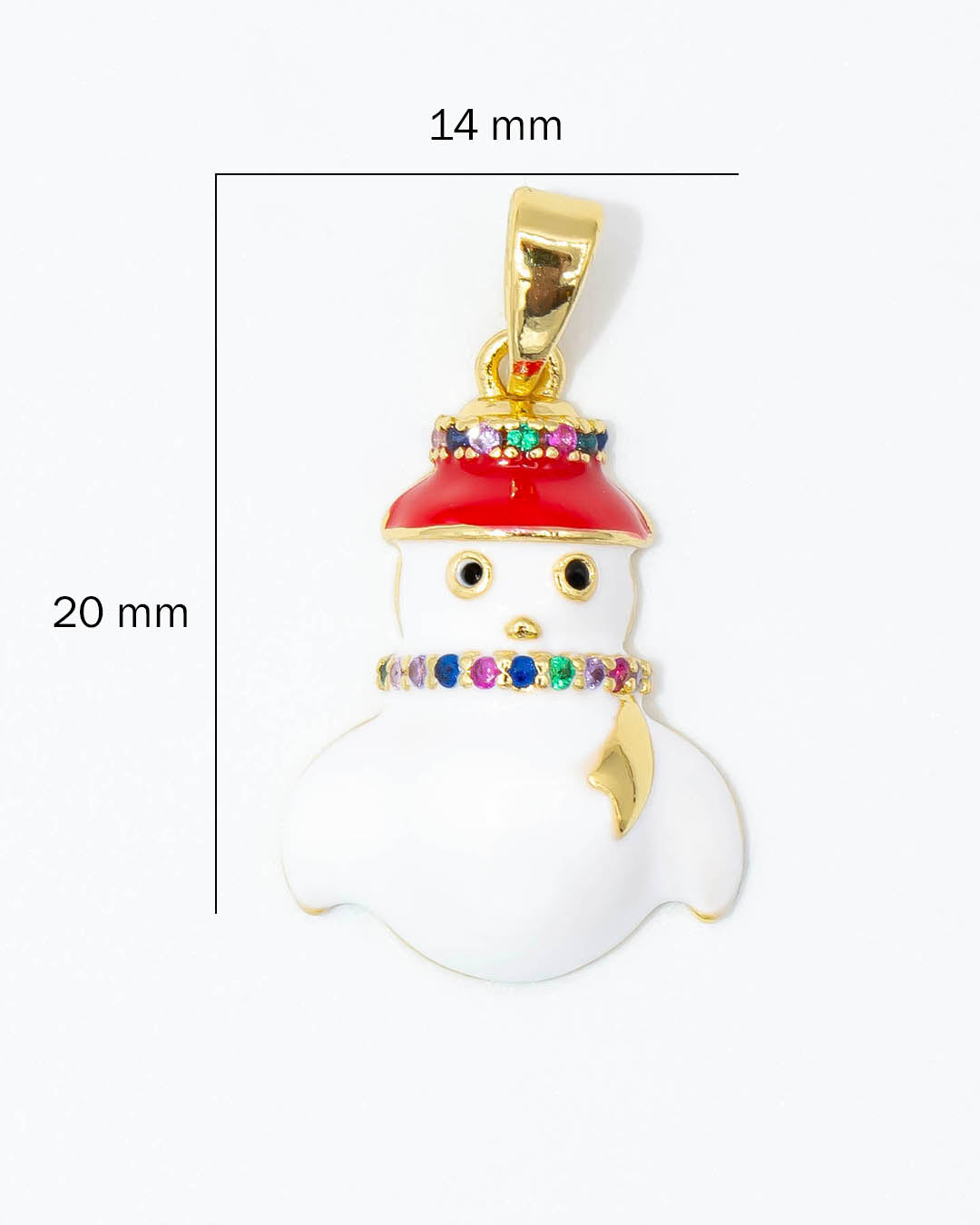 Dije navideño muñeco de nieve