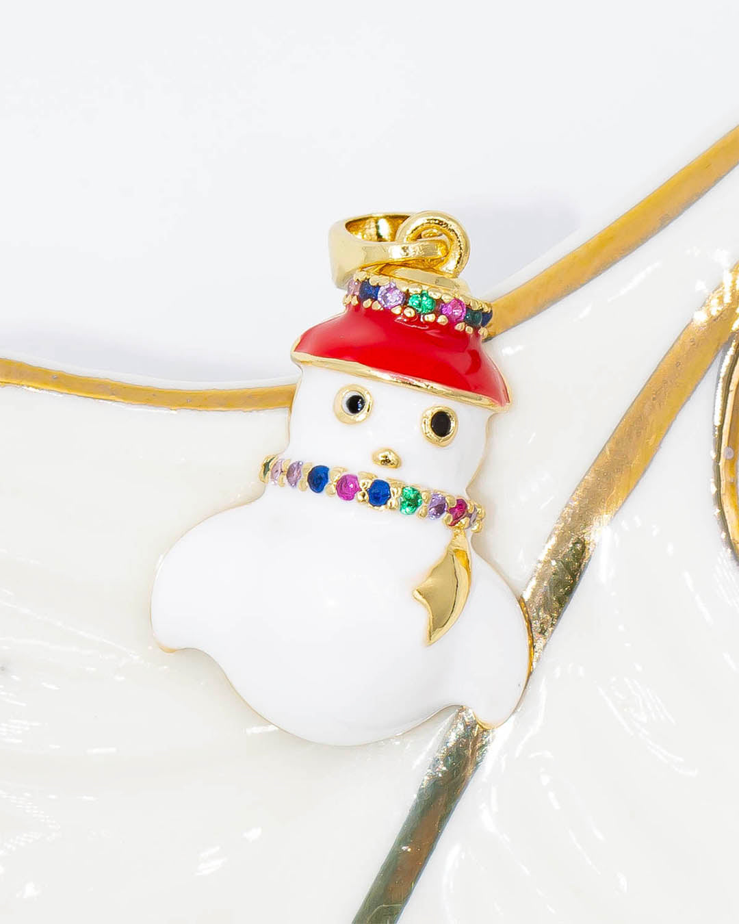 Dije navideño muñeco de nieve