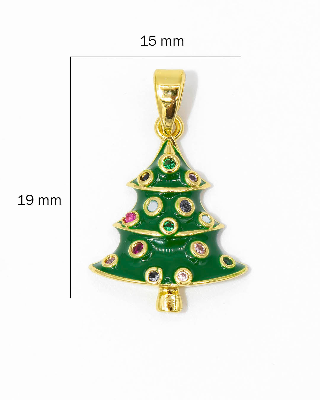 Dije navideño arbol