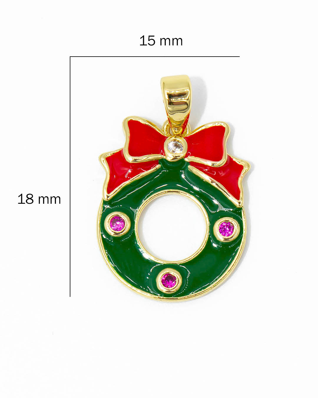 Dije guirnalda navideña