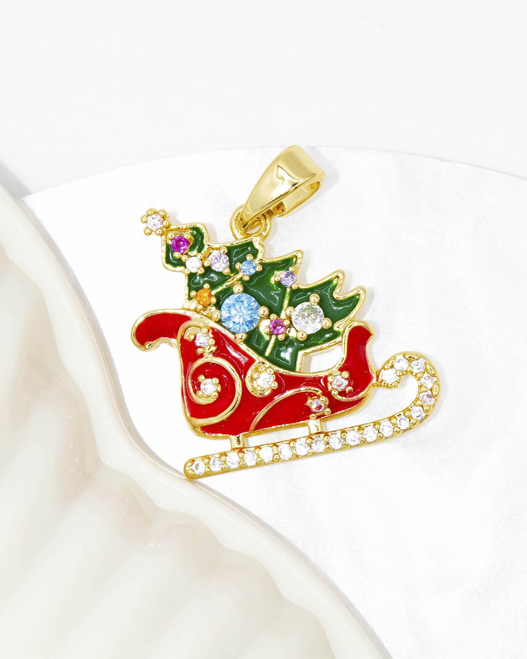 Dije navideño trineo