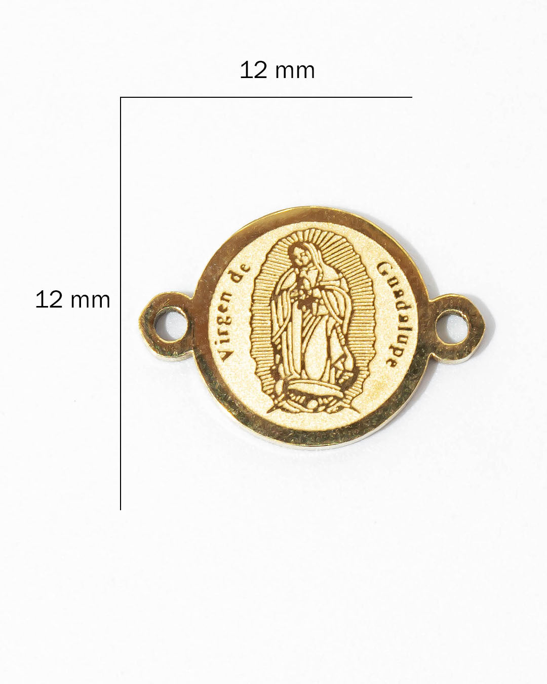 Dije pulsera Virgen del Carmen y Guadalupe
