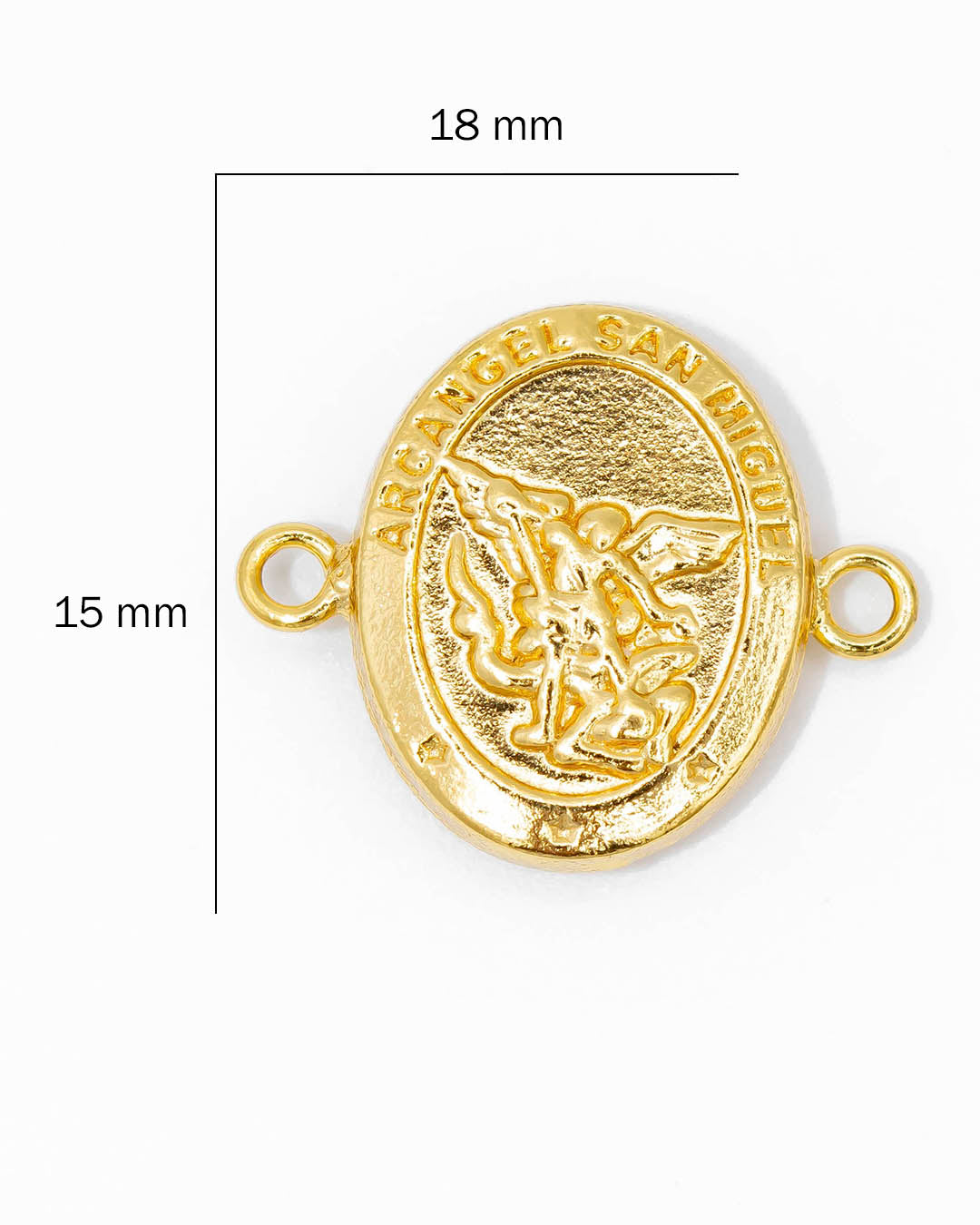 Oro laminado dije pulsera San Miguel