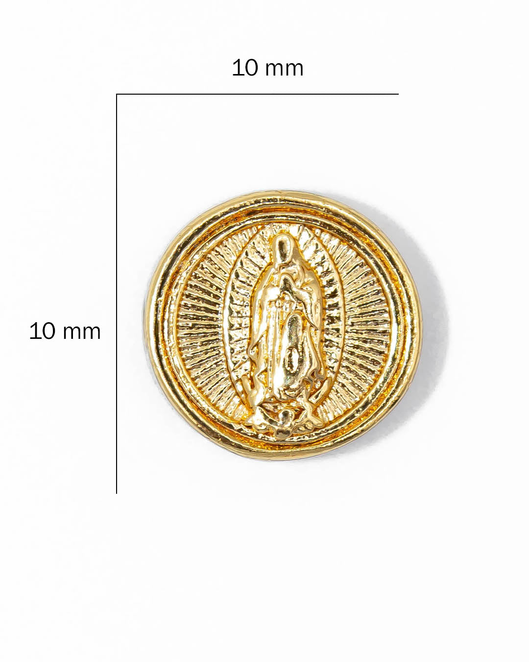 Oro laminado dije Virgen Guadalupe