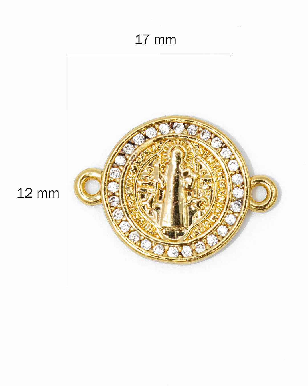 Oro laminado dije pulsera San Benito