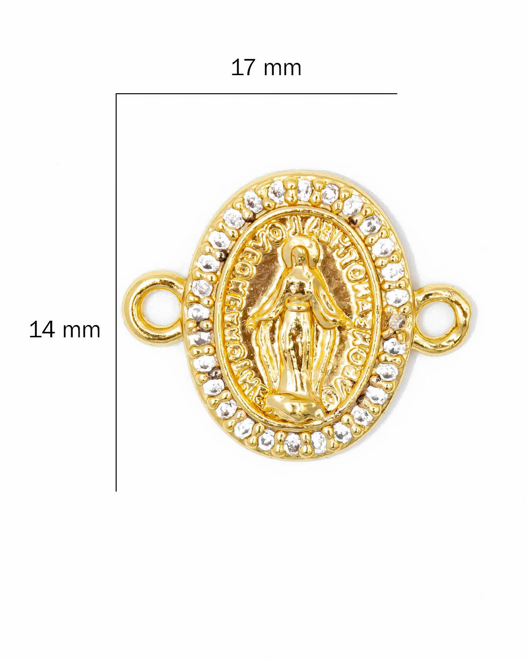 Oro laminado dije Virgen Milagrosa