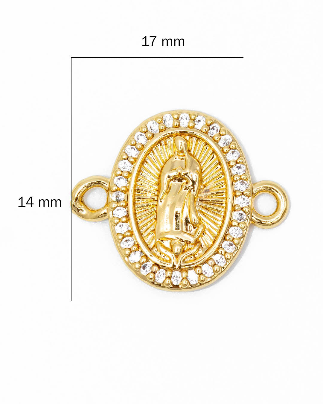 Oro laminado dije Virgen Milagrosa