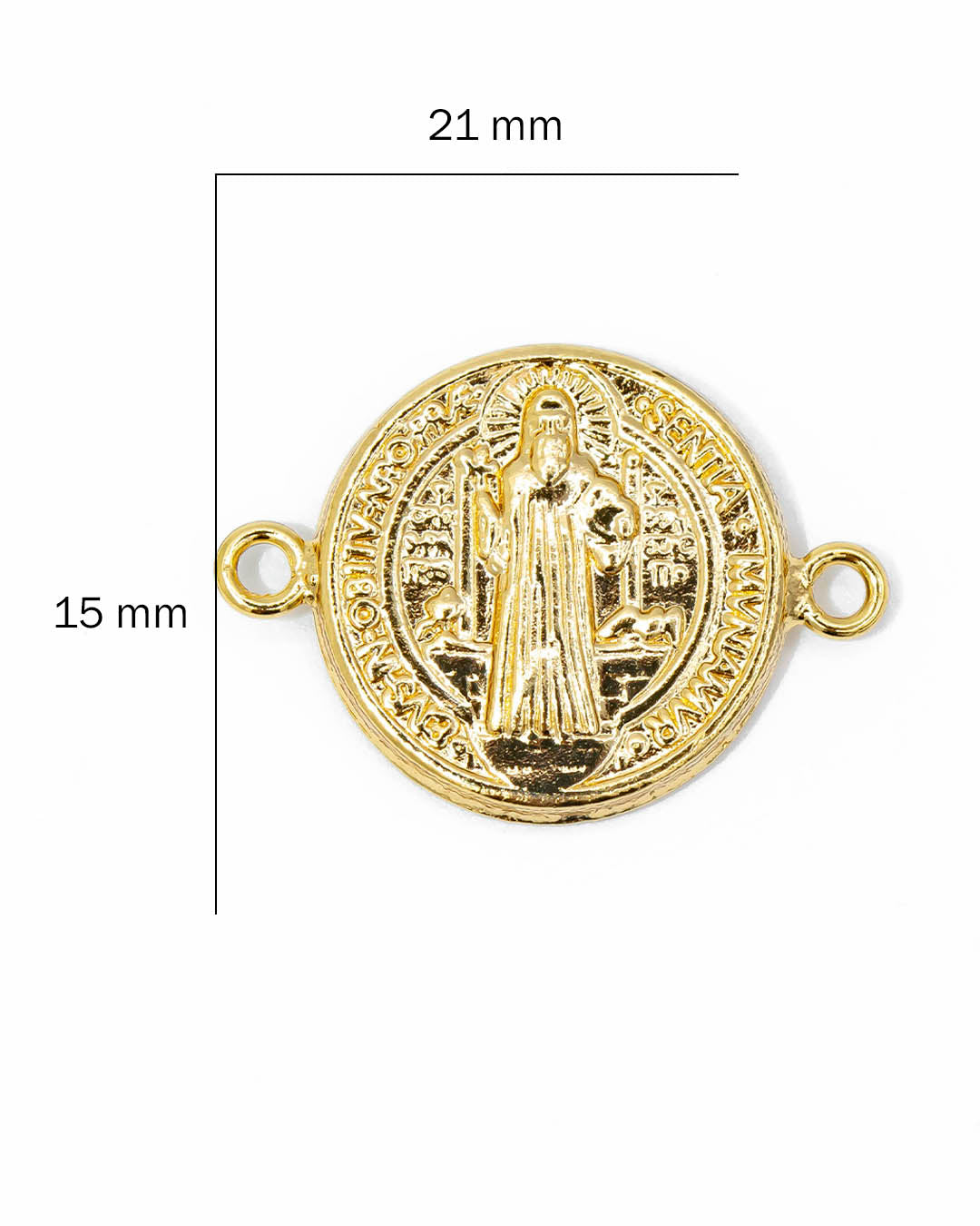 Oro laminado dije pulsera San Benito