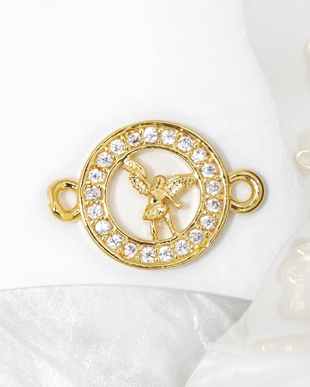 Oro laminado dije pulsera san miguel