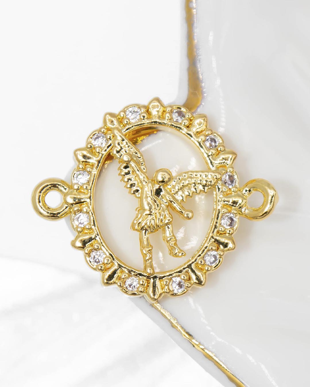 Oro laminado dije pulsera san miguel